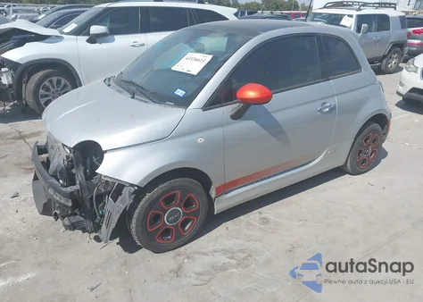 2013 Fiat 500E Battery Electric z USA, uszkodzony, nr VIN 3C3CFFGE1DT714152